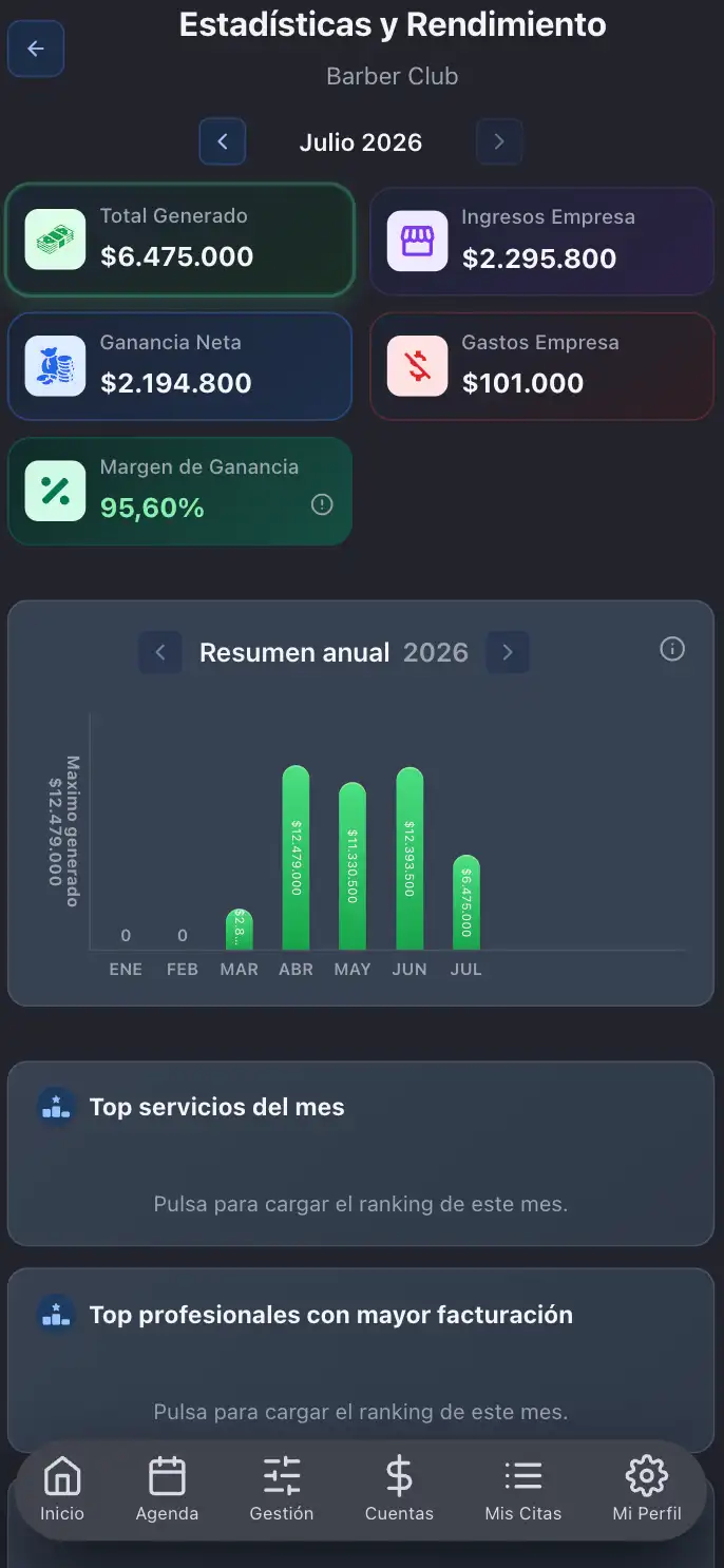 Estadísticas Móvil